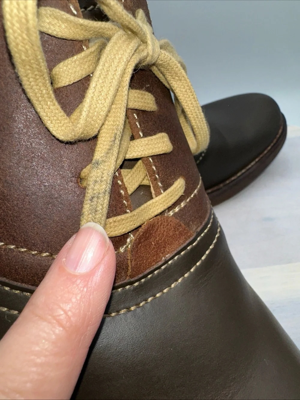Skechers Two-Tone Brown and Tan Men's Oxford Shoes Hank Memory Foam. #1080
